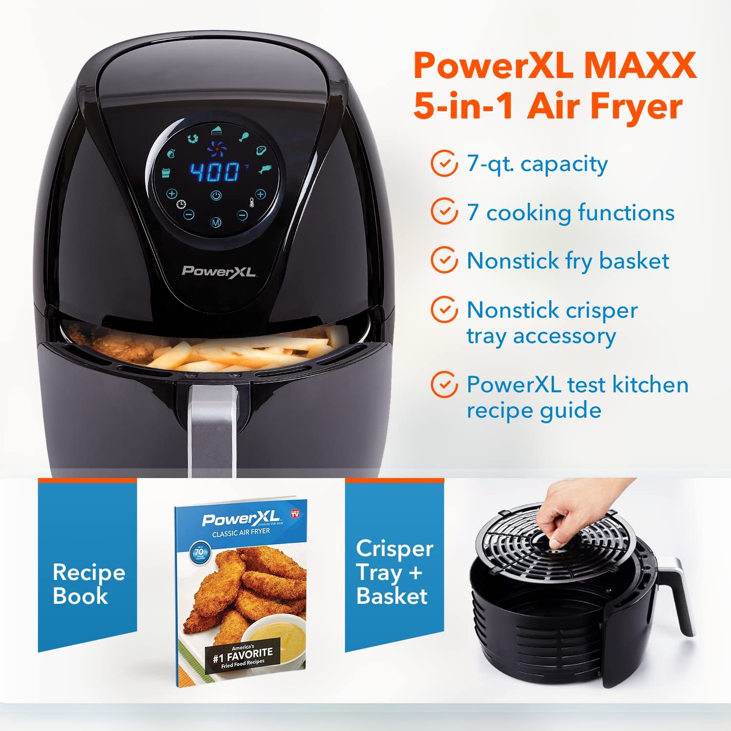 16L XL Air Fryer Oven With Rotisserie & Dehydrator
