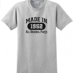 70th Birthday Gifts Made 1952 All Original Parts T-Shirt 1