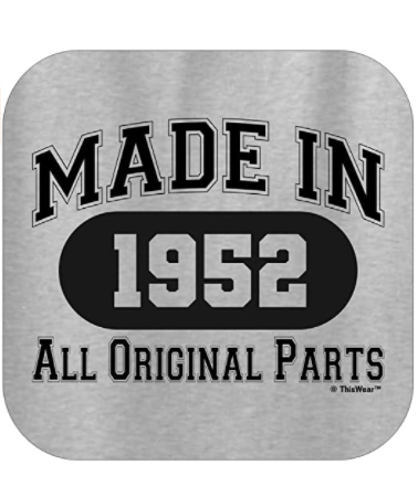 70th Birthday Gifts Made 1952 All Original Parts T-Shirt 2