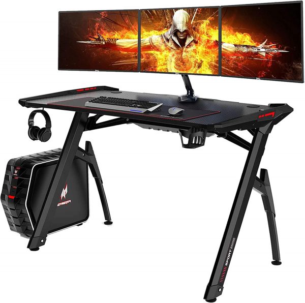 AuAg 47 Gaming Style Desk Computer Home Office Desk Student Table PC Desk 1