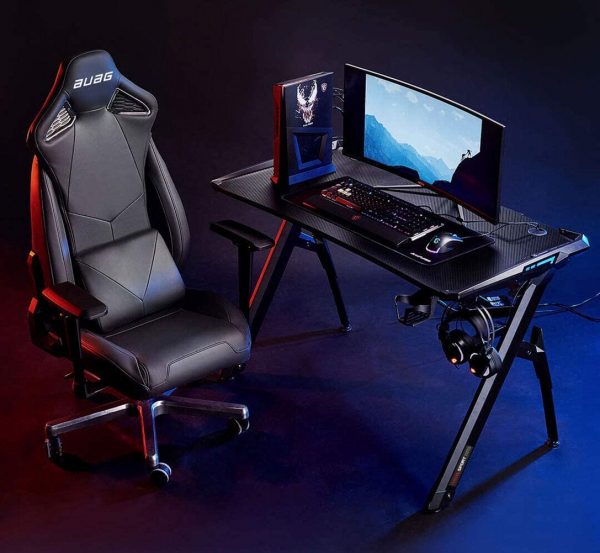 AuAg 47 Gaming Style Desk Computer Home Office Desk Student Table PC Desk 2