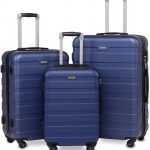 BAHOM 3 Piece Luggage Sets with Spinner Wheels TSA Lock Suitcase Set of 3 with Hard Shell for Women Man Boys and Girls 20 24 28 inch Blue 1