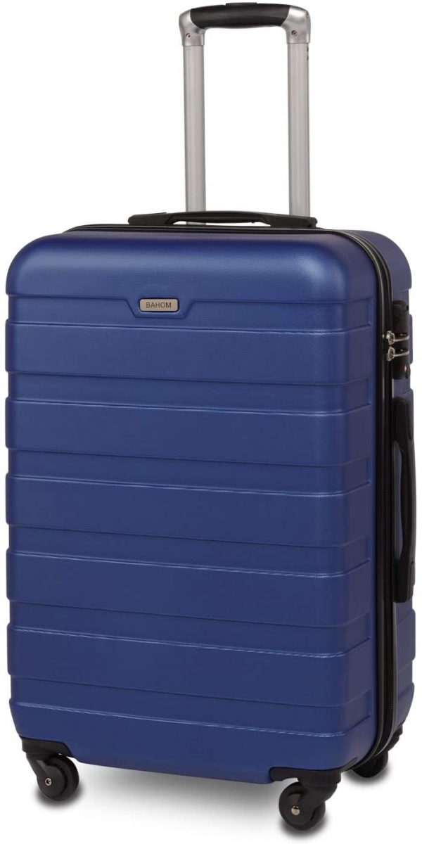 BAHOM 3 Piece Luggage Sets with Spinner Wheels TSA Lock Suitcase Set of 3 with Hard Shell for Women Man Boys and Girls 20 24 28 inch Blue 2