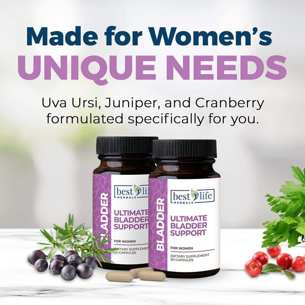 Best Life Womens Formula Ultimate Bladder Support Supplement for Incontinence 30 Capsules Restore Your Freedom and Confidence 2 Bottles 3