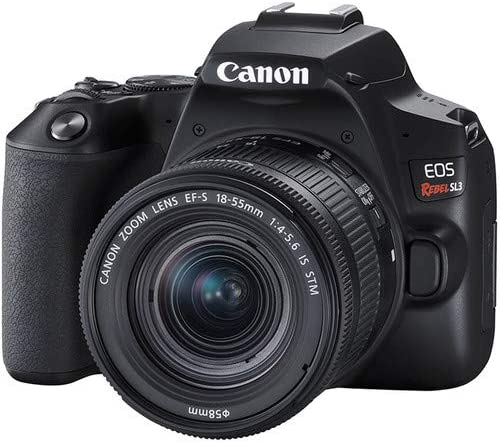 Canon EOS Rebel SL3 DSLR Camera Bundle with Canon EF-S 18-55mm STM Lens + 32GB Sandisk Memory + Camera Case + Digital Flash + Accessory Bundle 2