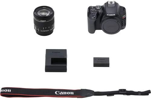 Canon EOS Rebel SL3 DSLR Camera Bundle with Canon EF-S 18-55mm STM Lens + 32GB Sandisk Memory + Camera Case + Digital Flash + Accessory Bundle 6
