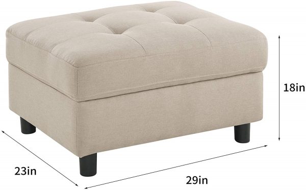 DAZONE Modular Sectional Sofa Assemble 7-Piece Modular Sectional Sofas Bundle Set Cushions, Easy to Assemble Left & Right Arm Chair,Armless Chair,… 6