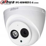 Dahua 6MP Dome Camera IPC-HDW4631C-A 2.8mm PoE IP Security Camera Turret Super HD Eyeball Network Camera Built-in Mic for Audio, 100ft IR Day & Night, H.265, IP67 Weatherproof 1