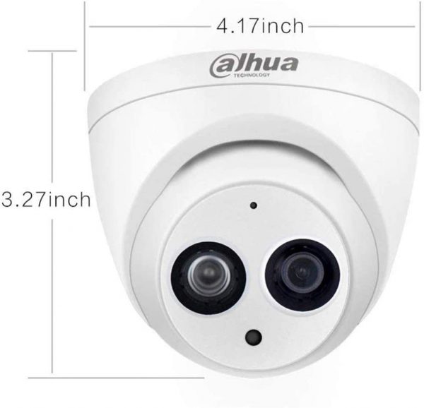 Dahua 6MP Dome Camera IPC-HDW4631C-A 2.8mm PoE IP Security Camera Turret Super HD Eyeball Network Camera Built-in Mic for Audio, 100ft IR Day & Night, H.265, IP67 Weatherproof 7
