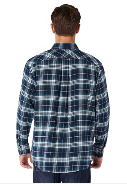 Derminpro Men’s Button Down Shirts Regular Fit Long Sleeve Lightweight Cotton Plaid Shirts 3