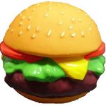 DoggyChewy Latex Fast Food Design Dog Toy (Hamburger) 1