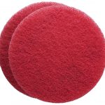 FLEXIS KGS Floor Cleaning & polishing Pads 21 inch, grit 400 – red (2 Pack) 1