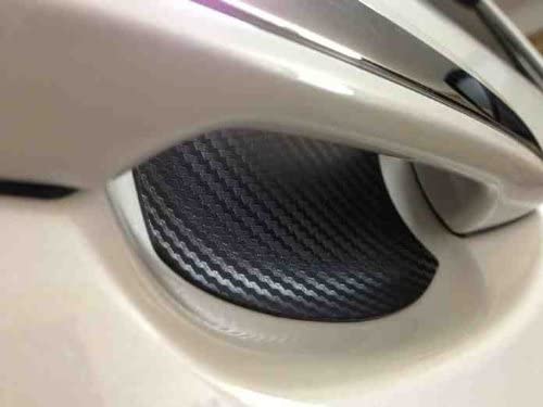 Fits Subaru Auto Accessory Door Handle Trim Molding Scratch Cover Guards Carbon Fiber 4 Door Pack 3