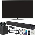 LG 65SM8600PUA 65-inch 4K HDR Smart LED NanoCell TV with AI ThinQ (2019) Bundle with Deco Gear 60W Soundbar with Subwoofer, Wall Mount Kit, Deco Gear…1