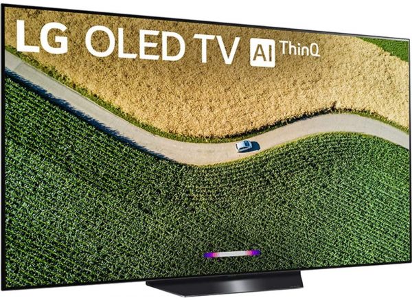 LG OLED65B9PUA B9 65-inch 4K HDR Smart OLED TV with AI ThinQ (2019) Bundle with Deco Gear 60W Soundbar with Subwoofer, Wall Mount Kit, Deco Gear Wireless Keyboard and 6-Outlet Surge Adapter 5