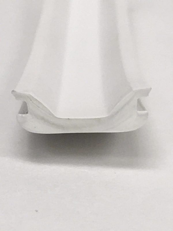 LPC White RV Camper Trailer Thick Vinyl Insert Trim Mold Flexible Screw Cover 2