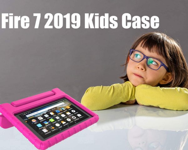 LTROP Kids Case for All-New Fire 7 Tablet (9th Generation, 2019 Release ), Lightweight Shockproof Kids Friendly Convertible Handle Stand Protective Cover… 6