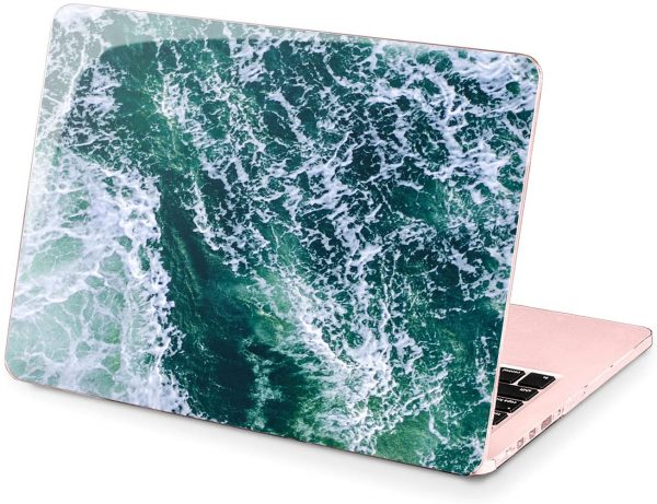 Lex Altern Hard Case Compatible with MacBook Air 13 Mac Pro 15 inch Retina 12 11 2020 2019 2018 2017 Shell Aqua Laptop Women Blue Touch Bar Cover Sea… 3