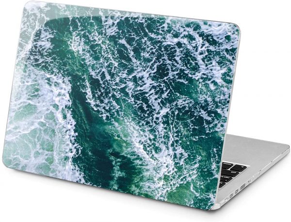 Lex Altern Hard Case Compatible with MacBook Air 13 Mac Pro 15 inch Retina 12 11 2020 2019 2018 2017 Shell Aqua Laptop Women Blue Touch Bar Cover Sea… 7