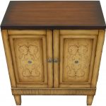 Lux Home Handpainted Distressed Accent Chest (Natural) 1