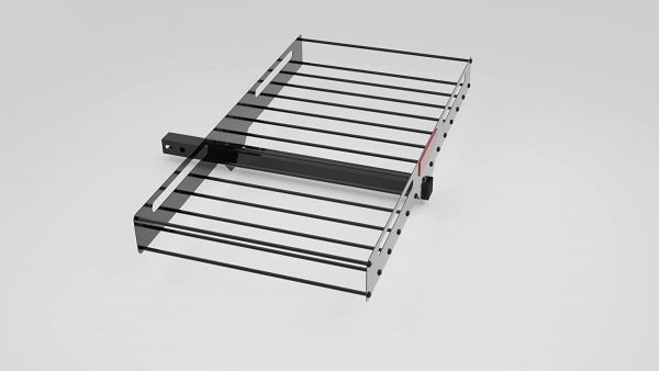 MPH Production Hitch Mount Compact Cargo Carrier 53 x 19 12 500 lb Maximum Capacity for 2 Hitch Receiver Black 3