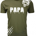 Men’s Papa Bear Scratch Dad T-Shirts 1