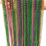 Metallic Beaded Necklaces (576 Pack, Gold, Green, Purple) 1