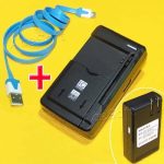 New Universal External Desktop Home AC BP2000 Battery Charger + Micro USB Data Sync Cable Fast Charging 1