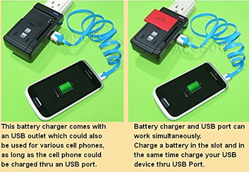New Universal External Desktop Home AC BP2000 Battery Charger + Micro USB Data Sync Cable Fast Charging 2