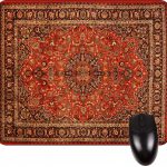 Oriental Rug Print Design TM -Square Mouse pad – Stylish, Durable Office Accessory and Gift Made in The USA 1