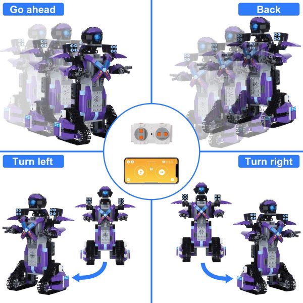 S.T.E.M Robot Building Kit,Ritastar Smart Tracked Building Brick Robotics with APP Remote Control,Fun Creative Educational Learning Set Toys Electric Motion Robots for Boys Girls (333pcs Blocks) 2