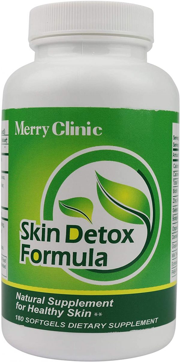 Skin Detox Formula by Merry Clinic Detox Pills & Dietary Supplements for Better Skin Botanical Clear Skin Vitamins 4
