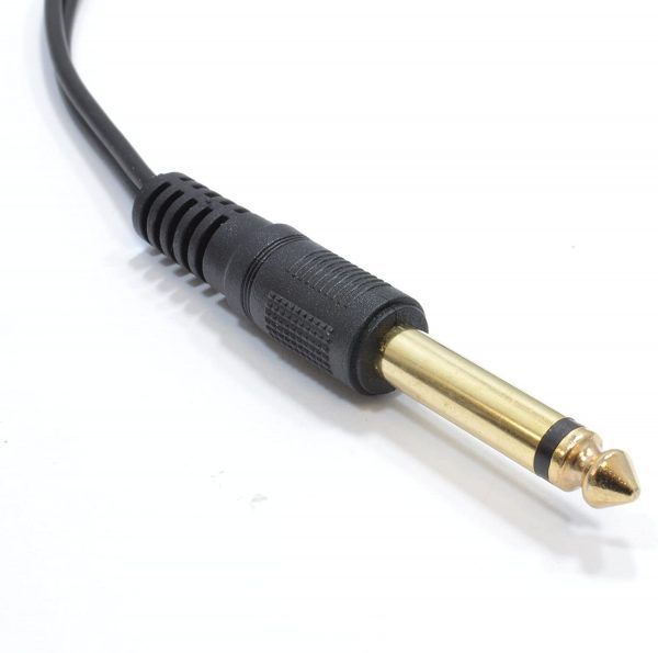 kenable 6.35mm 1 4 inch Mono Jack Plug to Phono RCA Plugs Screened Audio Cable 3m (~10 feet) 2
