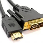kenable DVI-D 24+1pin Male to HDMI Digital Video Cable Lead Gold 2.5m 1