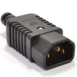 kenable Heavy Duty Rewireable IEC C14 Kettle Lead Male Inline Plug 10A 230V1