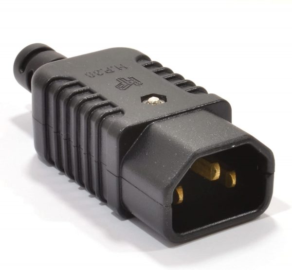 kenable Heavy Duty Rewireable IEC C14 Kettle Lead Male Inline Plug 10A 230V4
