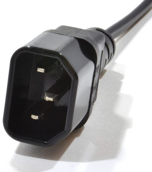 kenable IEC C14 3 pin Male Plug to Figure 8 C7 Plug Power Adapter Cable 15cm (~6 inch)2