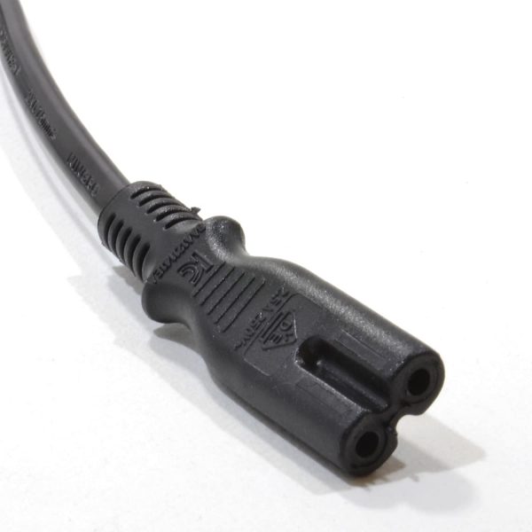 kenable IEC C14 3 pin Male Plug to Figure 8 C7 Plug Power Adapter Cable 15cm (~6 inch)3