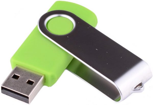 LHN (Bulk 10 Pack) 4GB Swivel USB Flash Drive USB 2.0 Memory Stick (Green) 2
