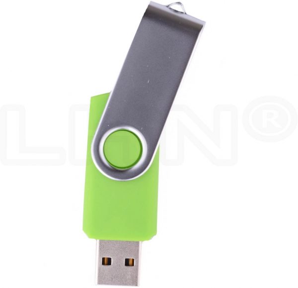 LHN (Bulk 10 Pack) 4GB Swivel USB Flash Drive USB 2.0 Memory Stick (Green) 3