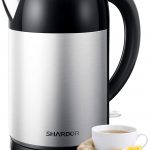 SHARDOR Electric Kettle Stainless Steel Electric Tea Kettle 1.7L 1500W Fast Boiling Cordless with Cool Touch, Auto-Shutoff and Overheat Protection for Tea,…1