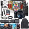 Canon EOS Rebel T7 DSLR Camera with 18-55mm & 75-300mm Lenses Kit + 500mm Preset Wildlife Lens - Deluxe Professional Photo & Video Creative Bundle