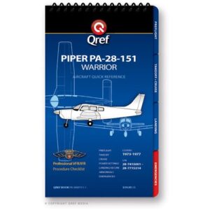 Piper Warrior 151 PA-28-151 Qref Checklist Book
