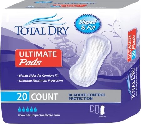Secure Personal Care Products TotalDry Bladder Control Pad - SP1596CS - 180 Each / Case