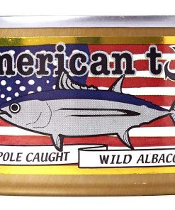 American Tuna MSC Certified Sustainable Pole & Line Caught Albacore Tuna, 6oz Can w/ Sea Salt, Caught & Canned in America (6 Pack)
