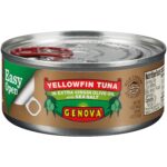Genova Yellowfin Tuna in Extra Virgin Olive Oil with Sea Salt, 5 Ounce (Pack of 6)