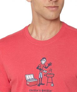 Life is Good Mens Jake Grillin Graphic T-Shirt