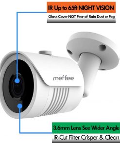 Analog Surveillance CCTV Security Camera System 1080P Indoor Outdoor Waterproof Day Night Vision 2MP 4-in-1 Hybrid (AHD CVI TVI CVBS) Full HD 65Ft IR Distance IR-Cut OSD
