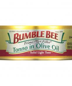BUMBLE BEE PRIME FILLET Tonno in Olive Oil, Canned Tuna in Olive Oil, Gluten Free Food, High Protein Snacks, Bulk Snacks, 5 Ounce Can (Pack of 12)