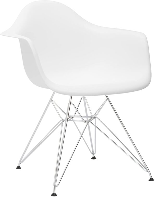 Poly and Bark Padget Arm Chair in White